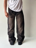 Vintage Charcoal Washed Baggy Denim