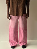 Blush Pink Baggy Denim
